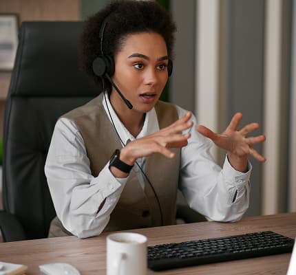 a customer representative